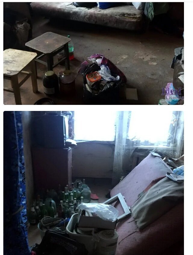 😱😱😱 "Грязная работа": ТОП-5 самых запущенных квартир в Москве, которые убирали сотрудники клининга. До и после уборки - фото, оцените результат ✅💯