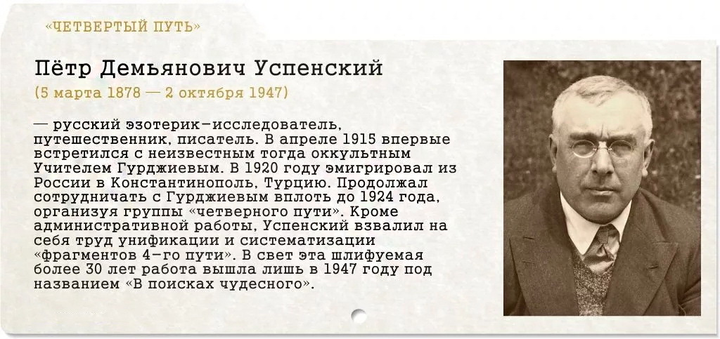 Духовный учитель Георгий Гурджиев и писатель Пётр Успенский. Психология духовного поиска и обретение своего пути!