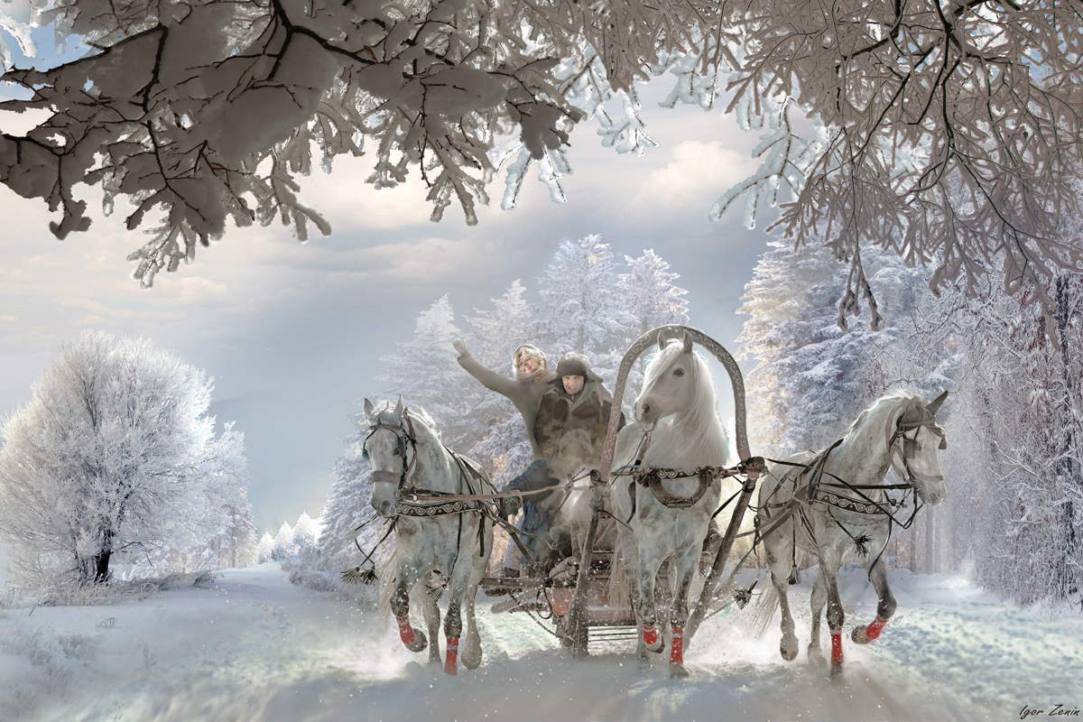 Зимняя тройка лошадей. Зимние пейзажи с тройкой. Зимний пейзаж с лошадью. Тройка лошадей зимой. Едет по стране на серебряном коне