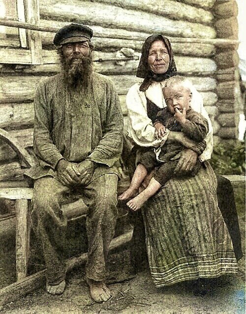 Жизнь бабушек и дедушек в деревнях царской России, 10 уникальных цветных фотографий