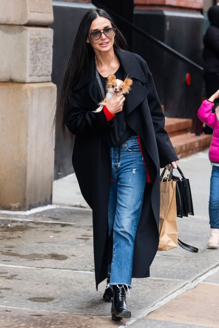 Look of the Week: Деми Мур возвращает сумочку-собачку?