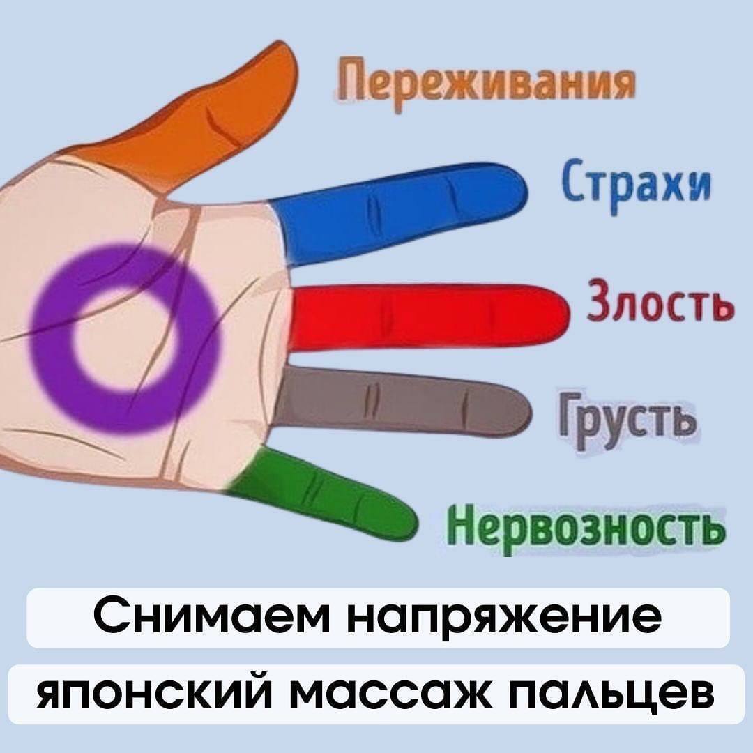 Снимам стресс с помощью японского массажа пальцев рук!