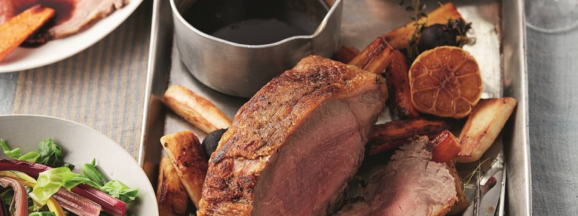 Рецепт Ростбифа с Карамелизированной Луковой Подливкой.