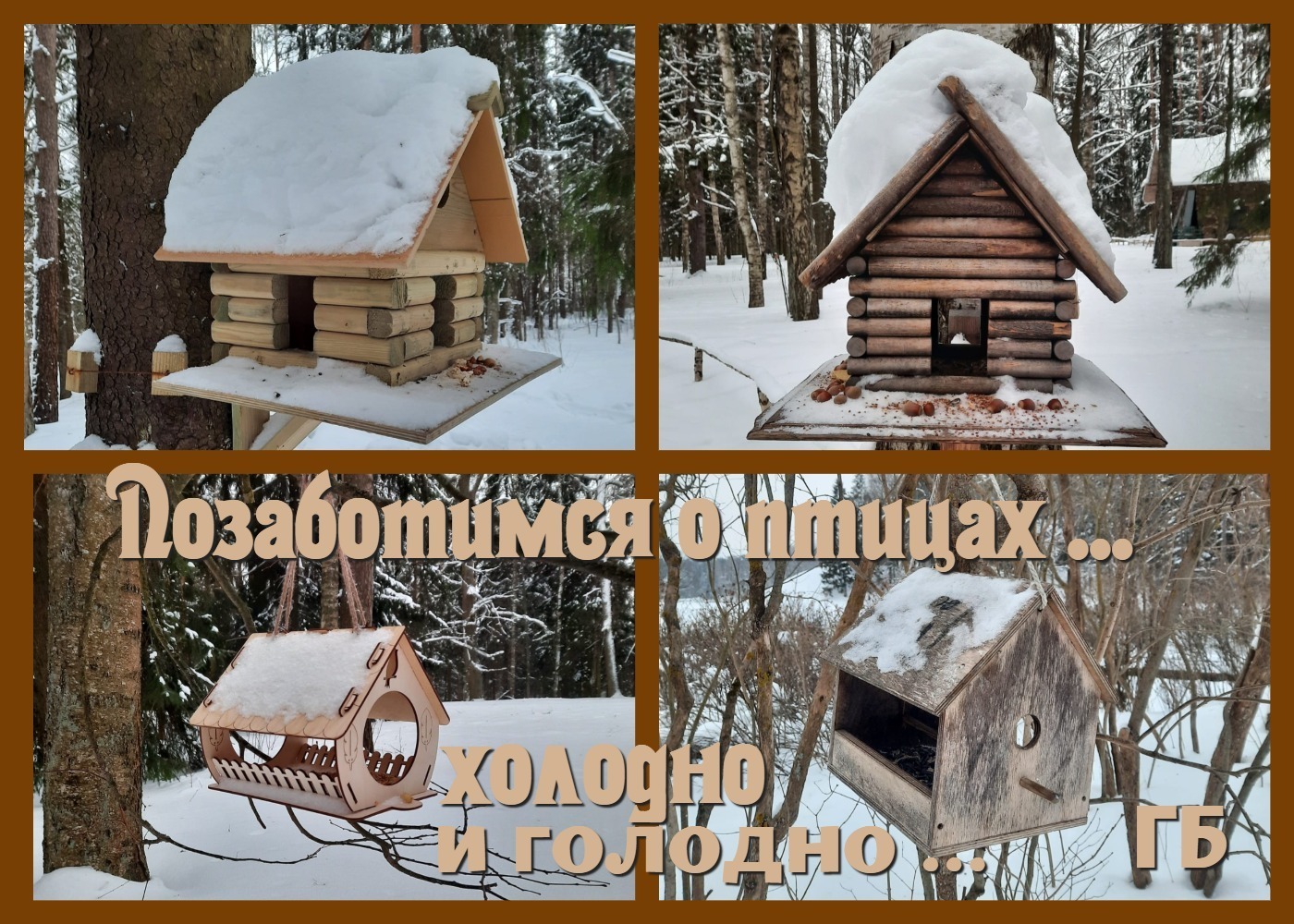 Позаботимся о птицах, время пришло ...