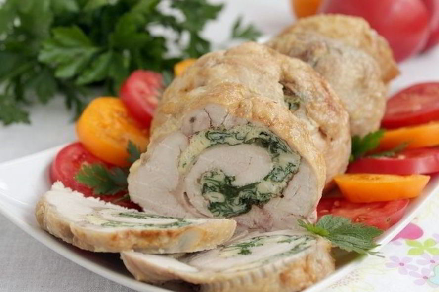 Рецепт вкусных паровых рулетиков из курицы