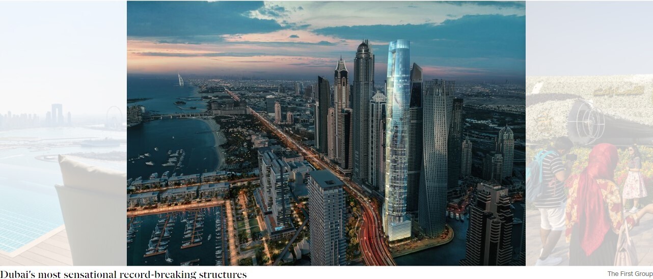 Дубай строит самую высокую в мире жилую башню с часами