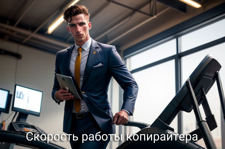 Скорость работы копирайтера