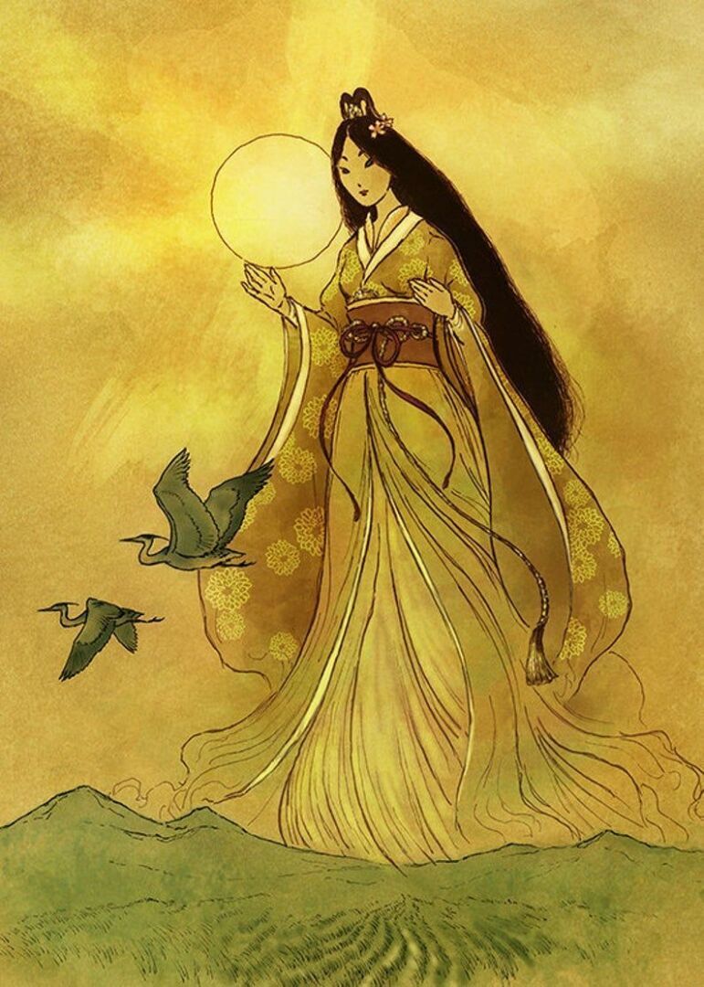 **Основные Божества и Богини Японской Мифологии: Аматэрасу - Сияние Богини Солнца**