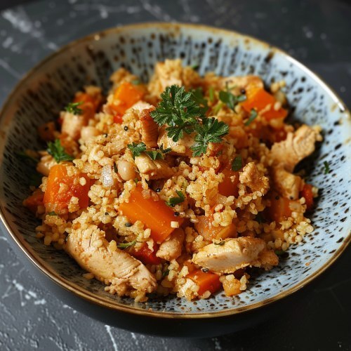 Революционный Плов для Фитнес-Гурманов: Булгур с Курицей в Главной Роли!