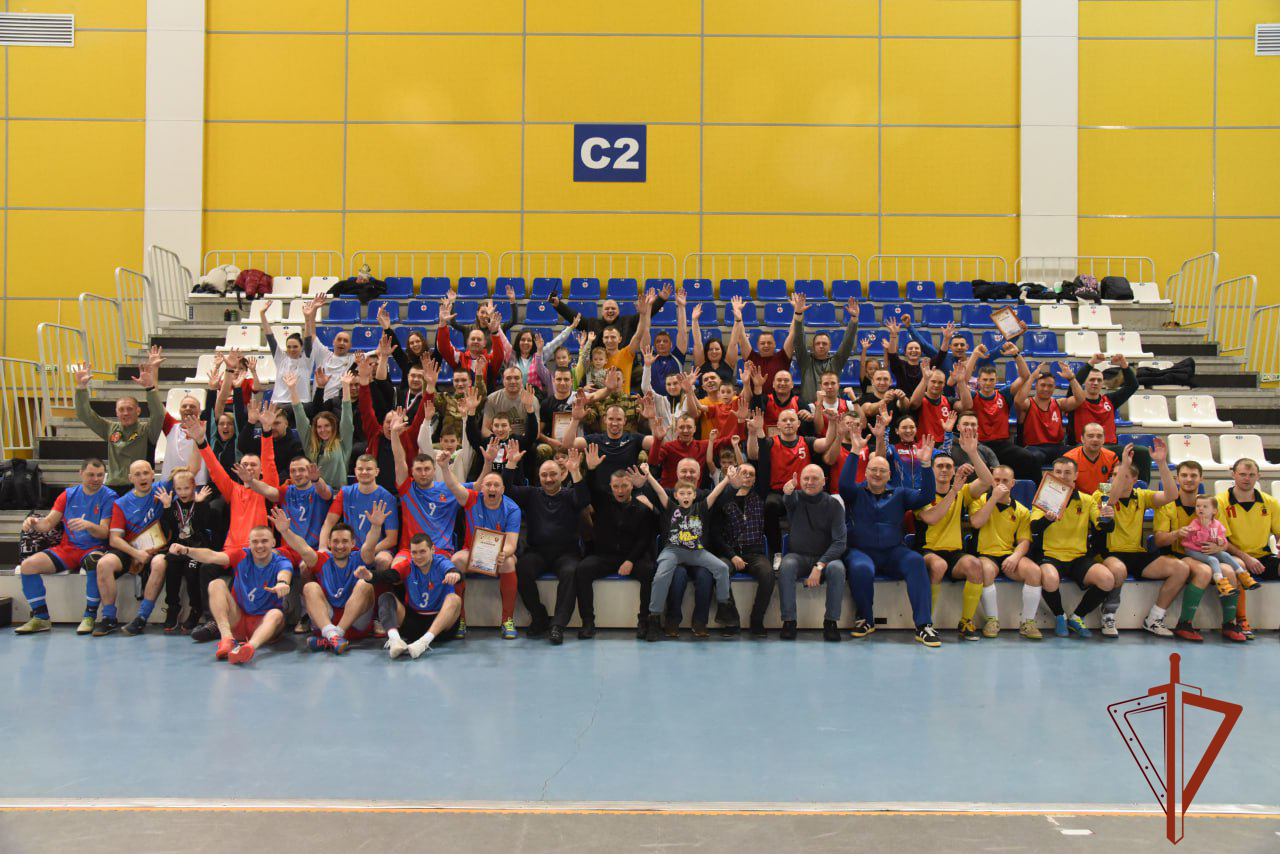 Спортивный праздник, в преддверии Дня защитника Отечества, прошел в управлении Сибирского округа Росгвардии