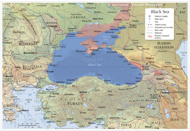 Стратегическое расположение Черного моря. Транспортные маршруты и трубопроводы разветвляются во всех направлениях. Вашингтон разрабатывает планы