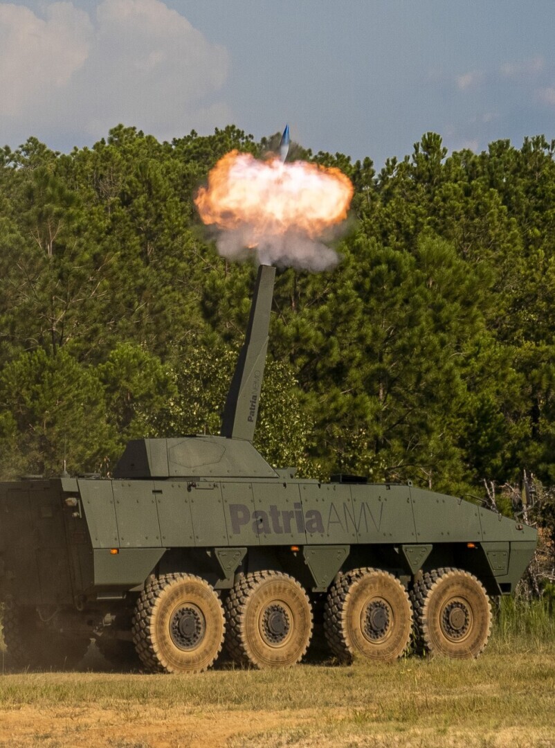 Patria на Международной конференции по бронетехнике в Лондоне 2024