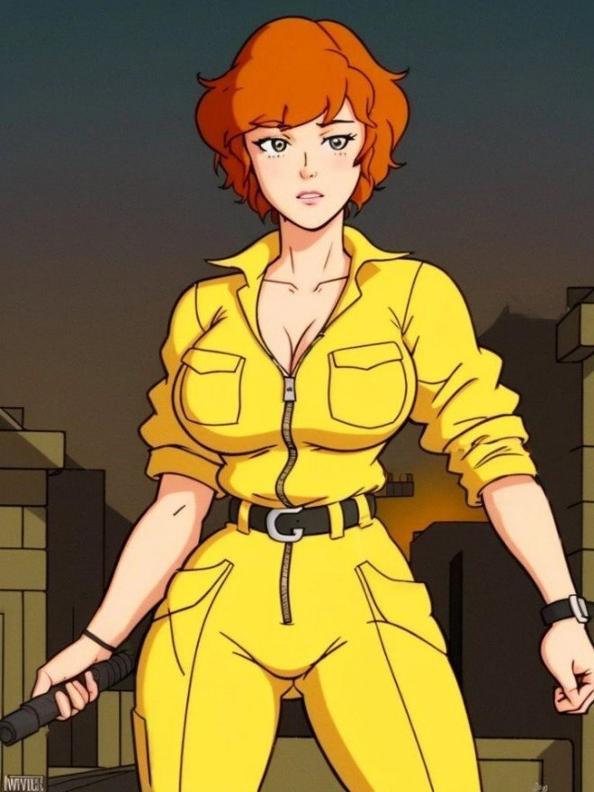 Нейросеть нарисовала Эйприл О’Нил