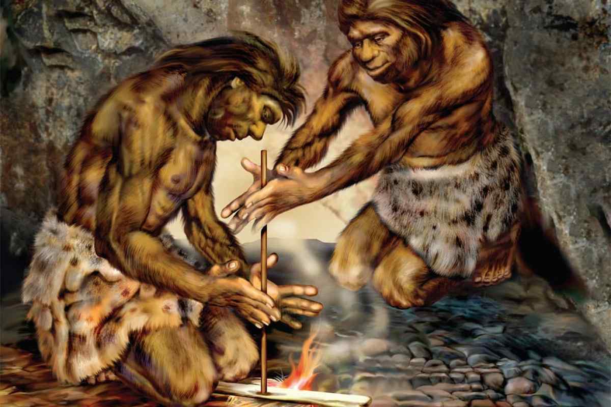 Как человек первый раз добыл огонь
