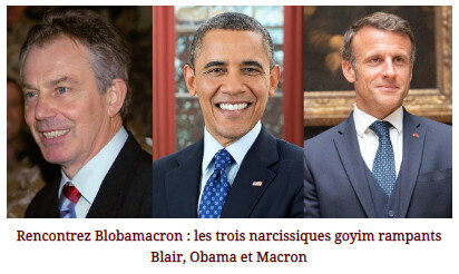 Знакомьтесь, Blobamacron: три самовлюбленных гоя с единственной повесткой дня: еврейской повесткой дня