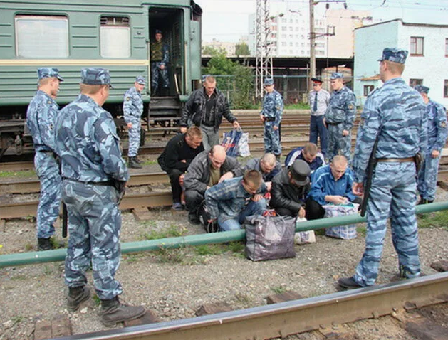 Специальный вагон для перевозки осужденных