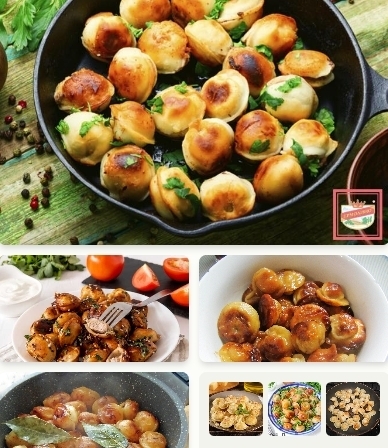 Жареные пельмени на сковороде рецепт блюда | как приготовить