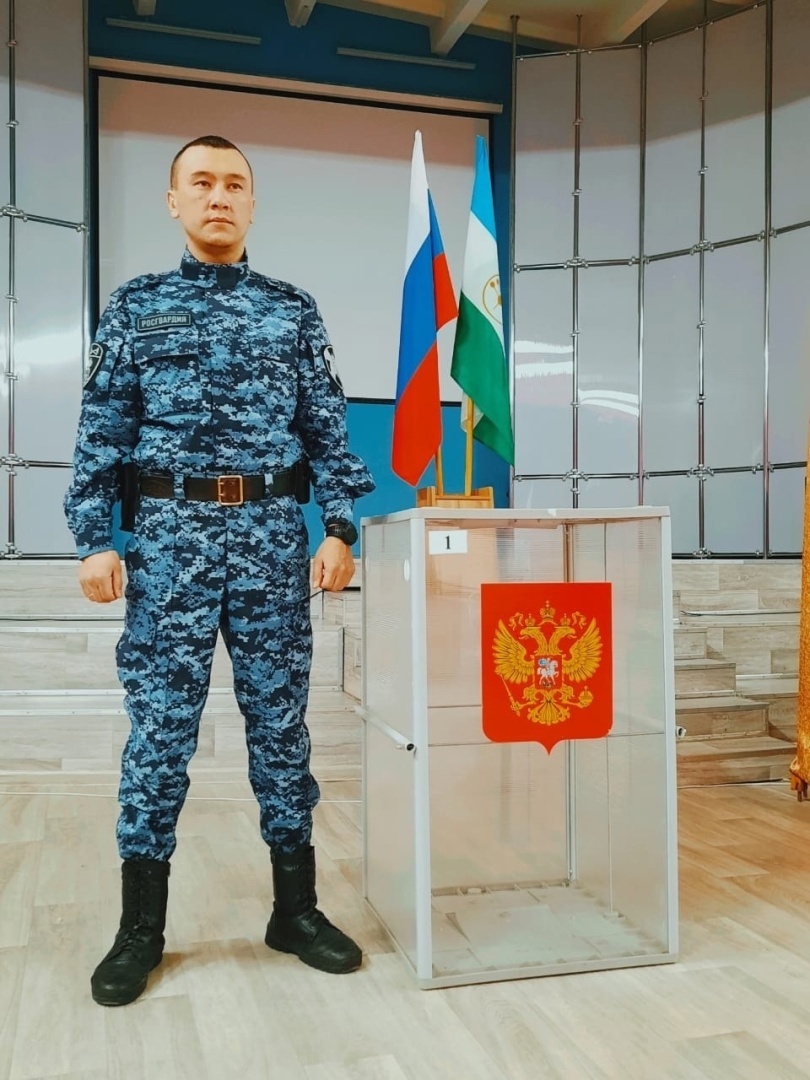 В Республике Башкортостан сотрудники Росгвардии обеспечили безопасность при проведении выборов Президента России