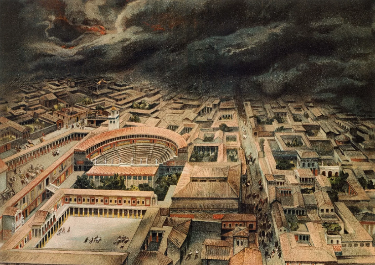 Помпеи — город, где остановилось время.