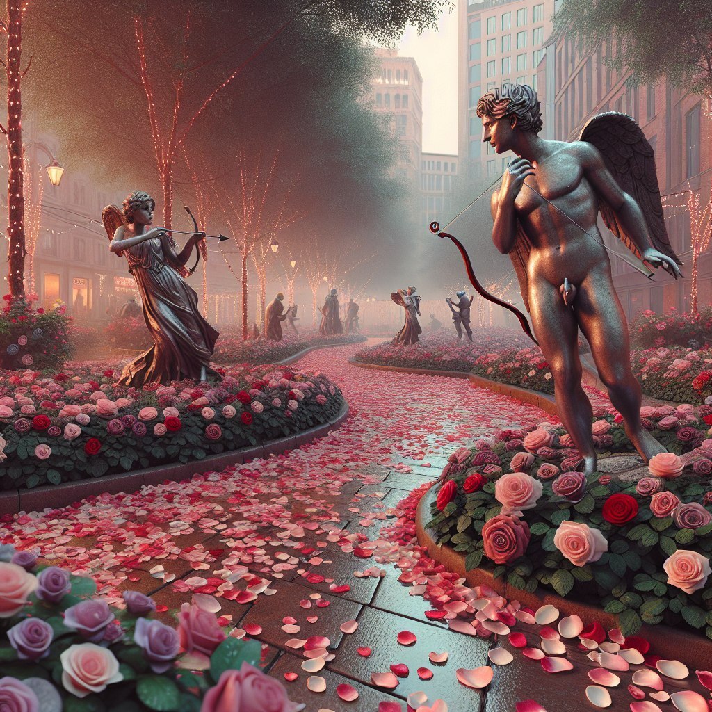 "Когда стрелы Купидона вдохновляют: Необычный взгляд на День Святого Валентина" Сегодня день Купидона !