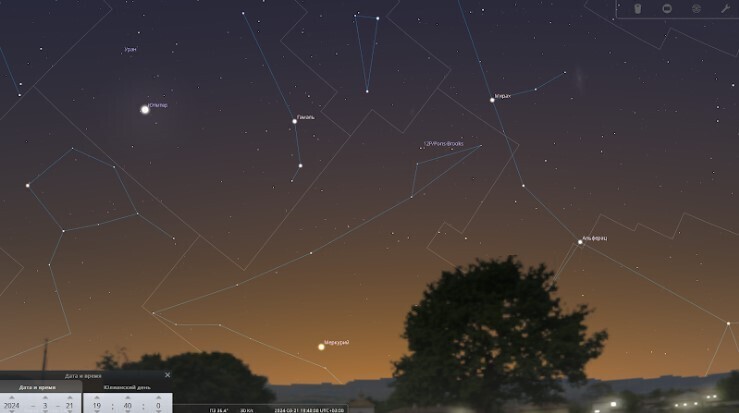 Комета 12P/Pons-Brooks: сверкающий посланец вселенной. Удивительные перипетии видимости с 21 марта по 1 апреля 2024 года.