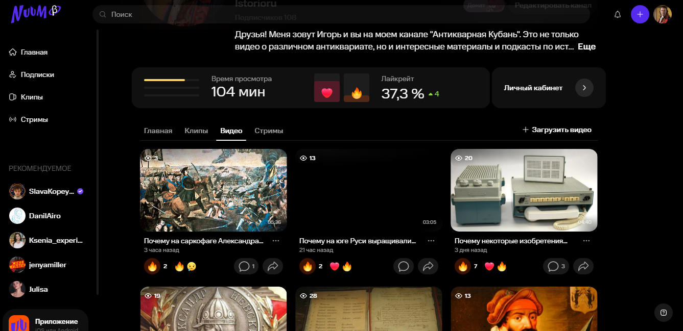 Стоит ли уделять внимание новому видеохостингу Nuum вместо Youtube