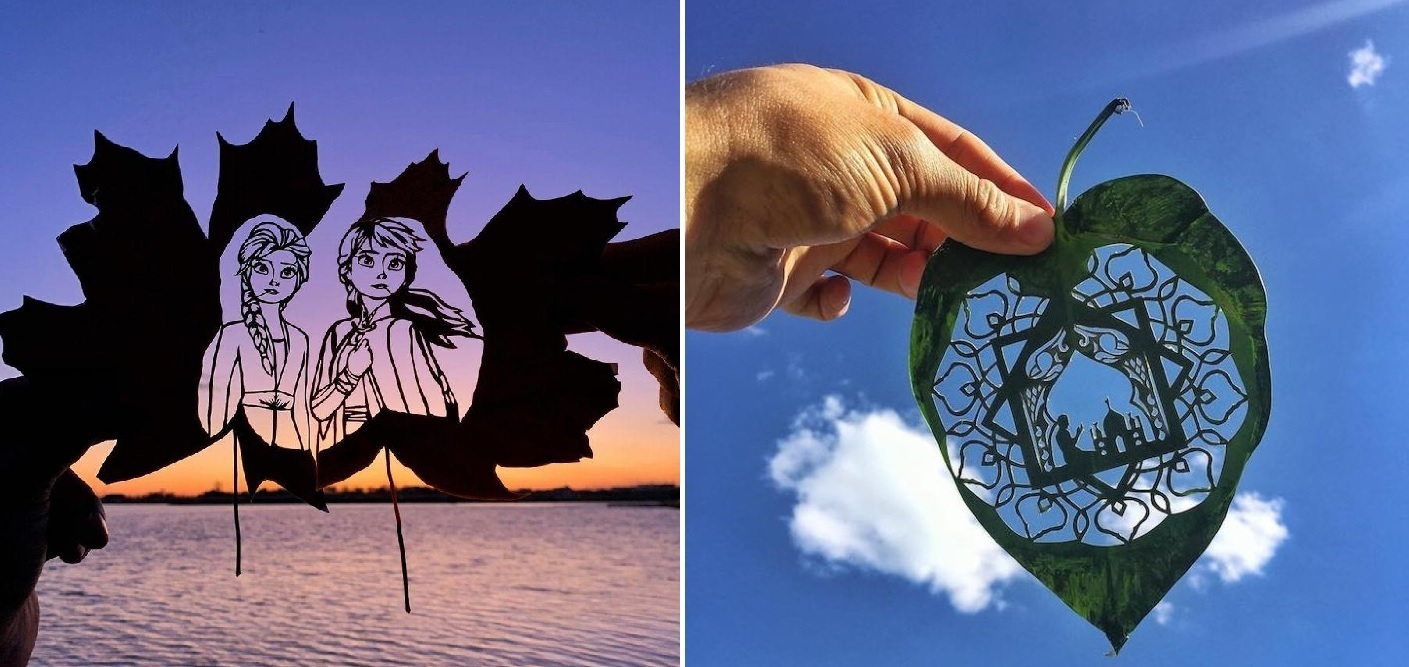 🎨"Leaf Art" Каната Нуртазина | Когда искусство встречается с природой, рождается шедевр