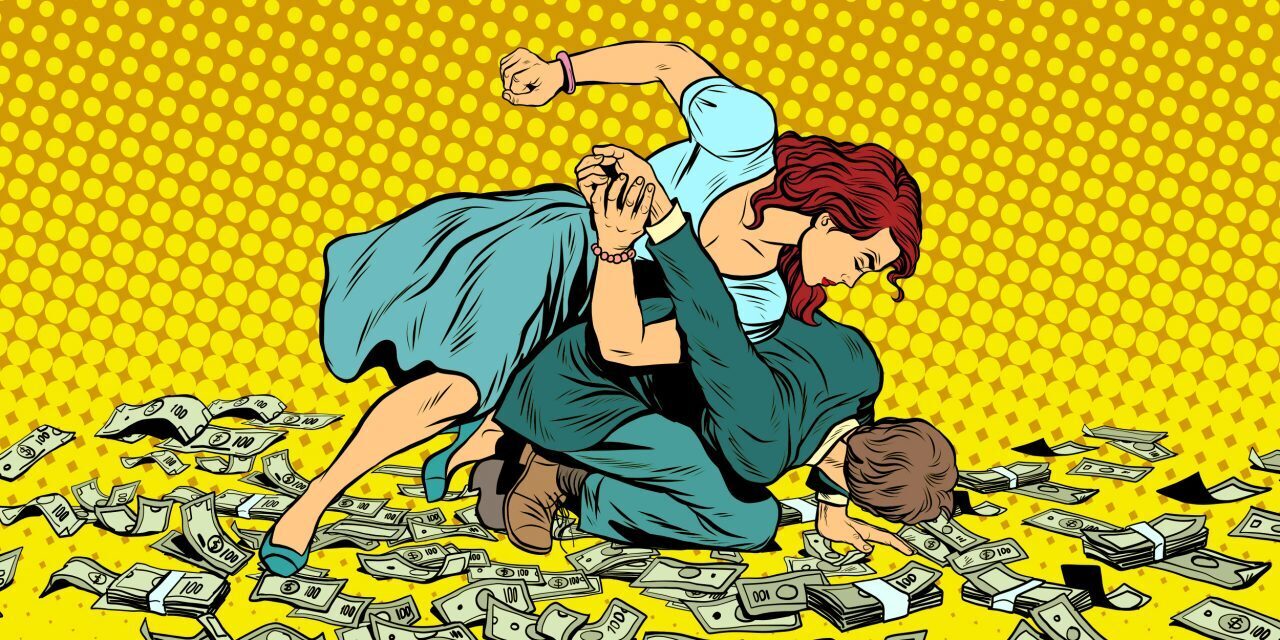 Идет жестокая борьба за деньги. Люди на 92% отдали душу дьяволу.