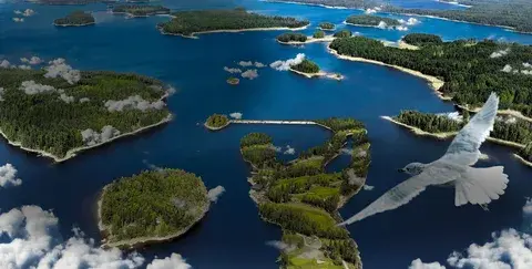 Всего в этой стране насчитывается 166 888 озер общей площадью свыше 500 кв. км, которые занимают 8% ее территории. Как она называется?