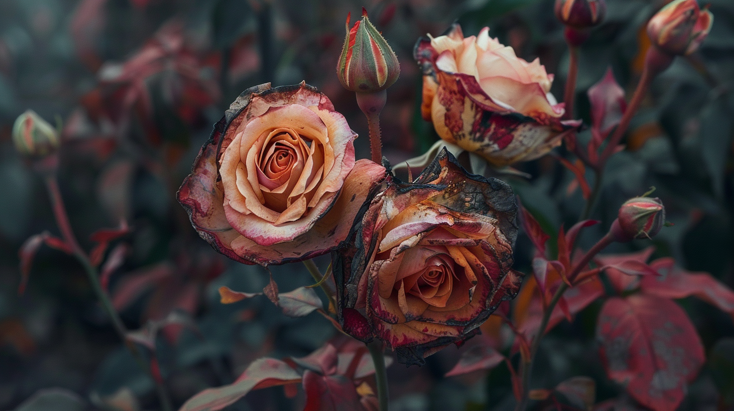 Инфекционный ожог на розах. Способы вылечить растение