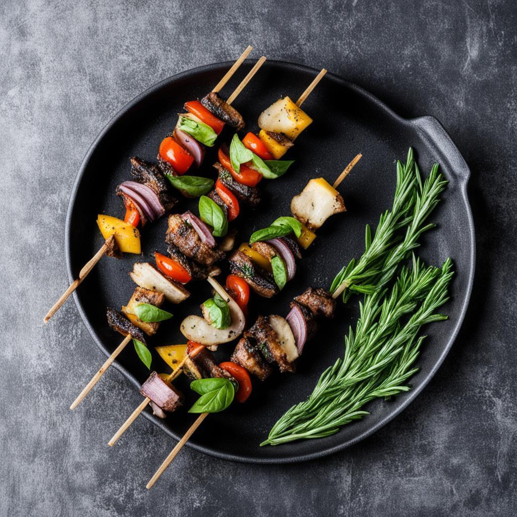 Шашлык из баранины с базиликом и розмарином