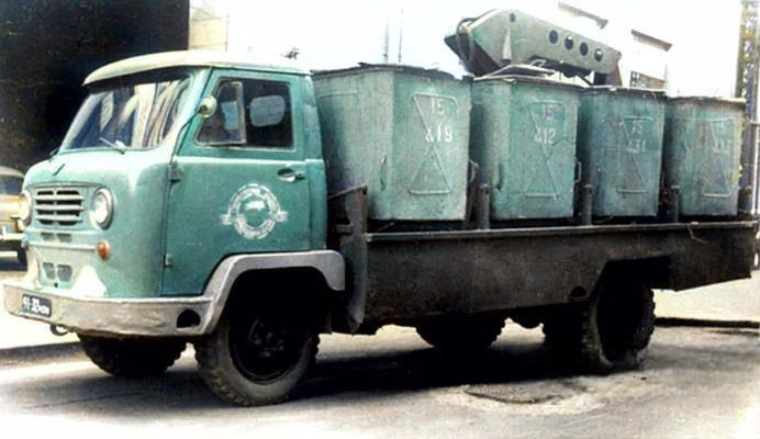 Мусорная машина при СССР