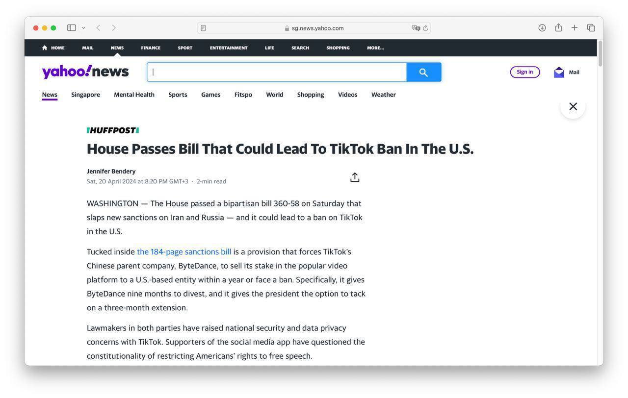"США Принимают Решительные Шаги: Полный Запрет на TikTok Из-за Угрозы Национальной Безопасности"