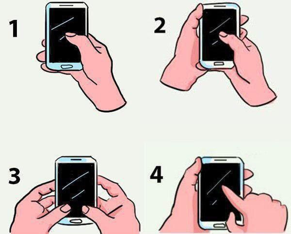 Как вы держите телефон - имеет значение