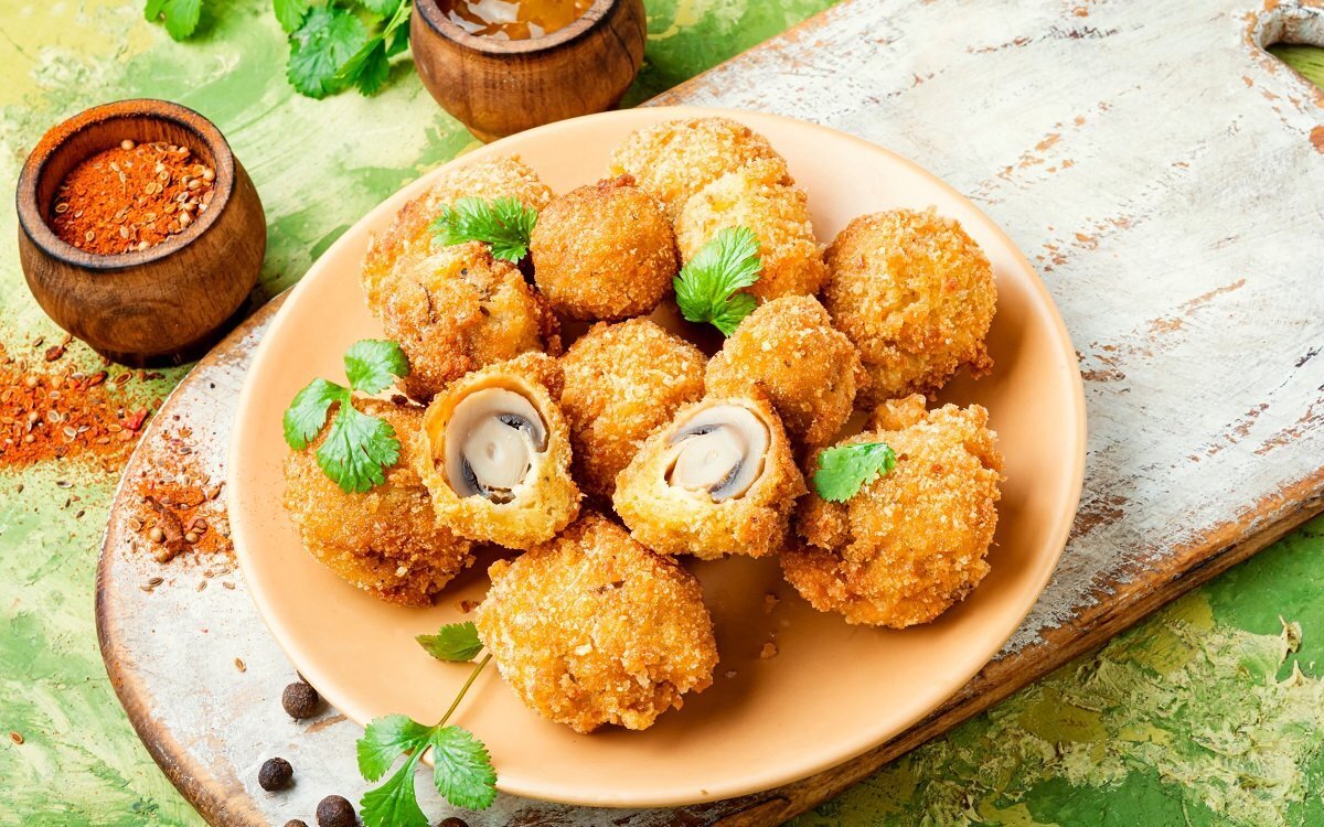 Шампиньоны в пивном кляре – пальчики оближешь!!!