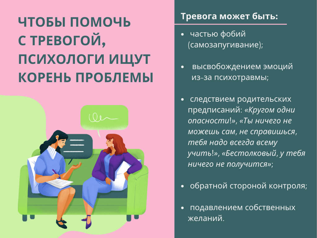 Как справиться с тревогой? Все самое полезное про это состояние в карточках