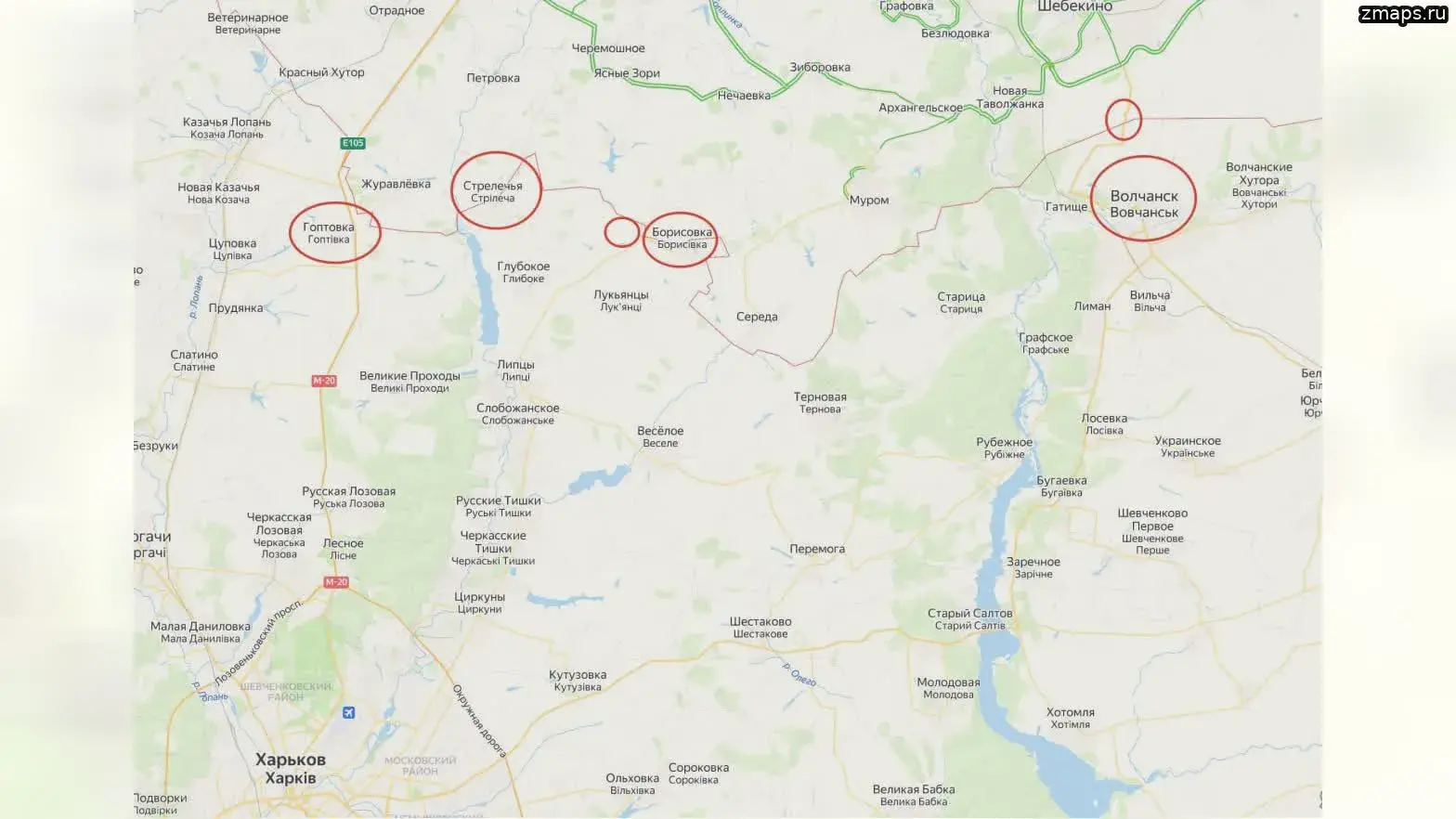 Наступление Русской армии на Харьков. Итоги Первого дня