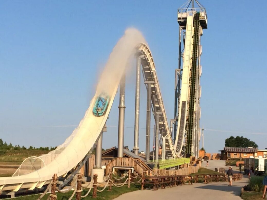 Самая высокая водная горка под названием "Verrückt" . Где находится, когда появилась, протяженность, цены для туристов - подробный обзор.