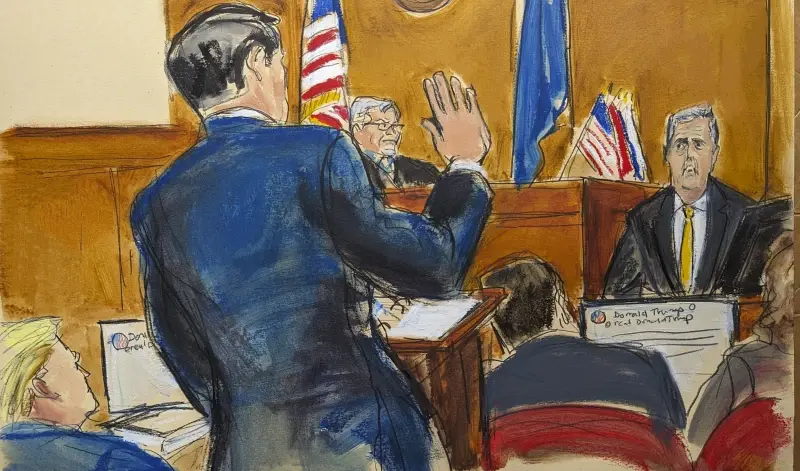 Продолжение история в суде Трампа