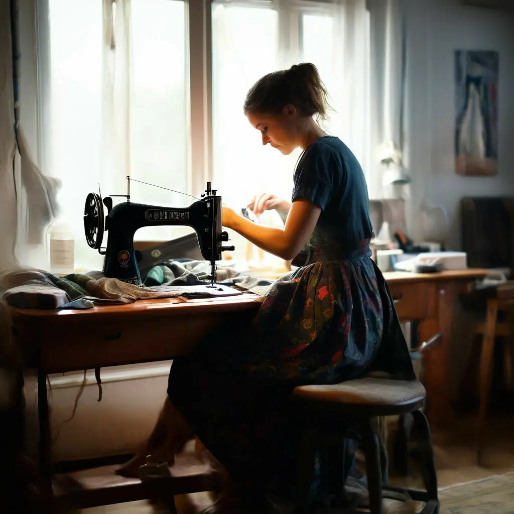 Машинку швейную жалко.