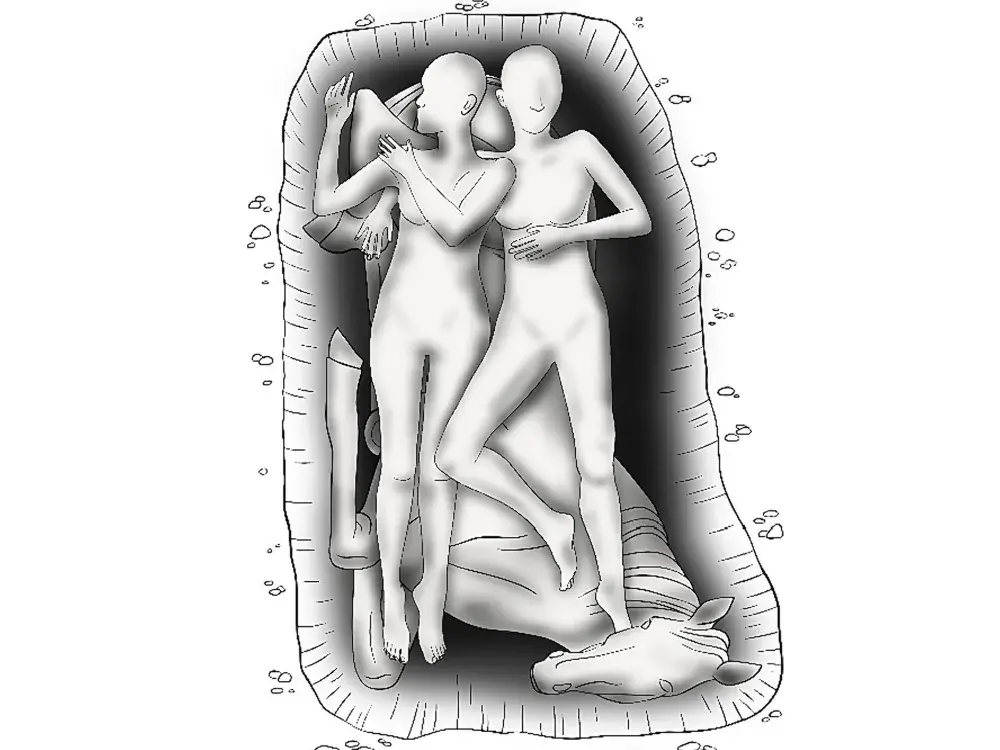 Эти древние скелеты — не переплетенные любовники, а дочь, обнимающая свою мать