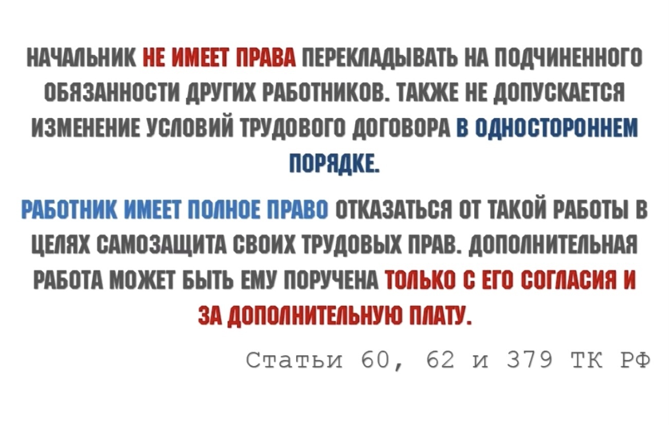 За 20 с лишним лет Трудовой кодекс неоднократно переделывался, а может  разумнее вместо поправок его переписать? | Наталья, 21 мая 2024