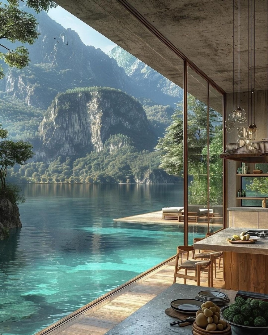 Представьте, что вы прогуливаетесь по этому удивительному дому.