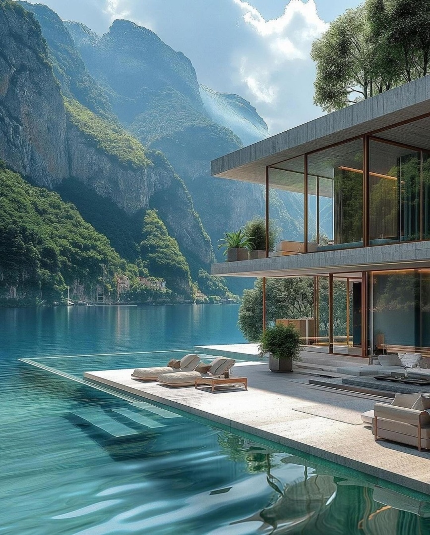 Представьте, что вы прогуливаетесь по этому удивительному дому.