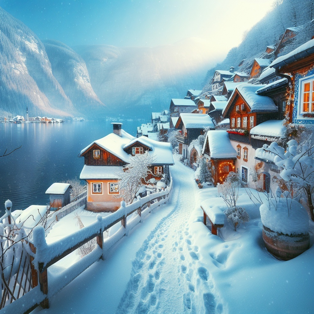 Чаровательные тропы зимнего Гальштата: морозные пейзажи и мера времени