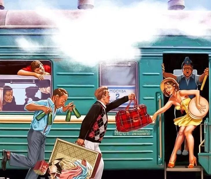 Трагикомичная история о захвате одной семьёй тамбура в вагоне