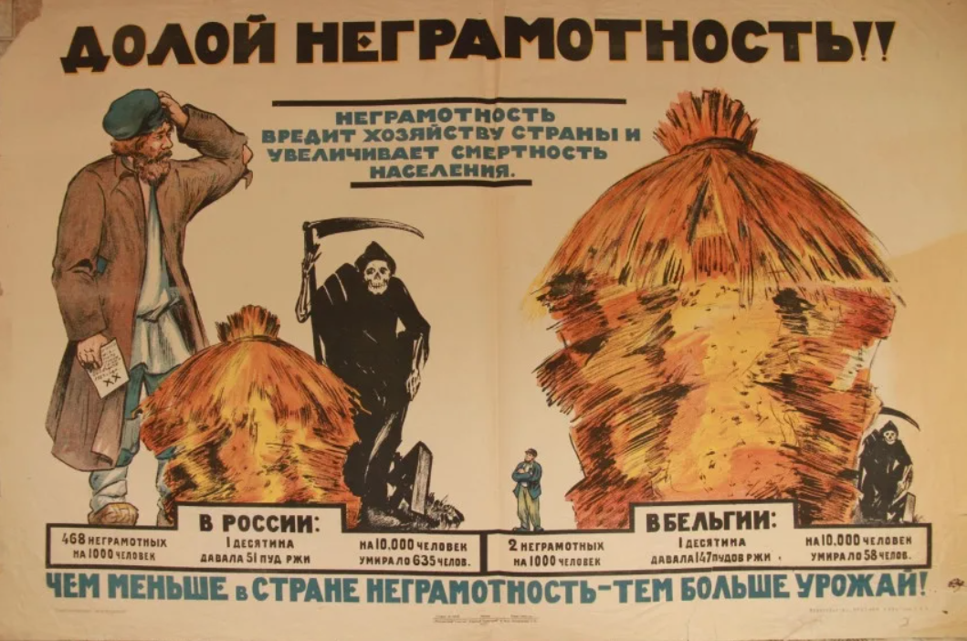 О ликвидации неграмотности в нашем крае.