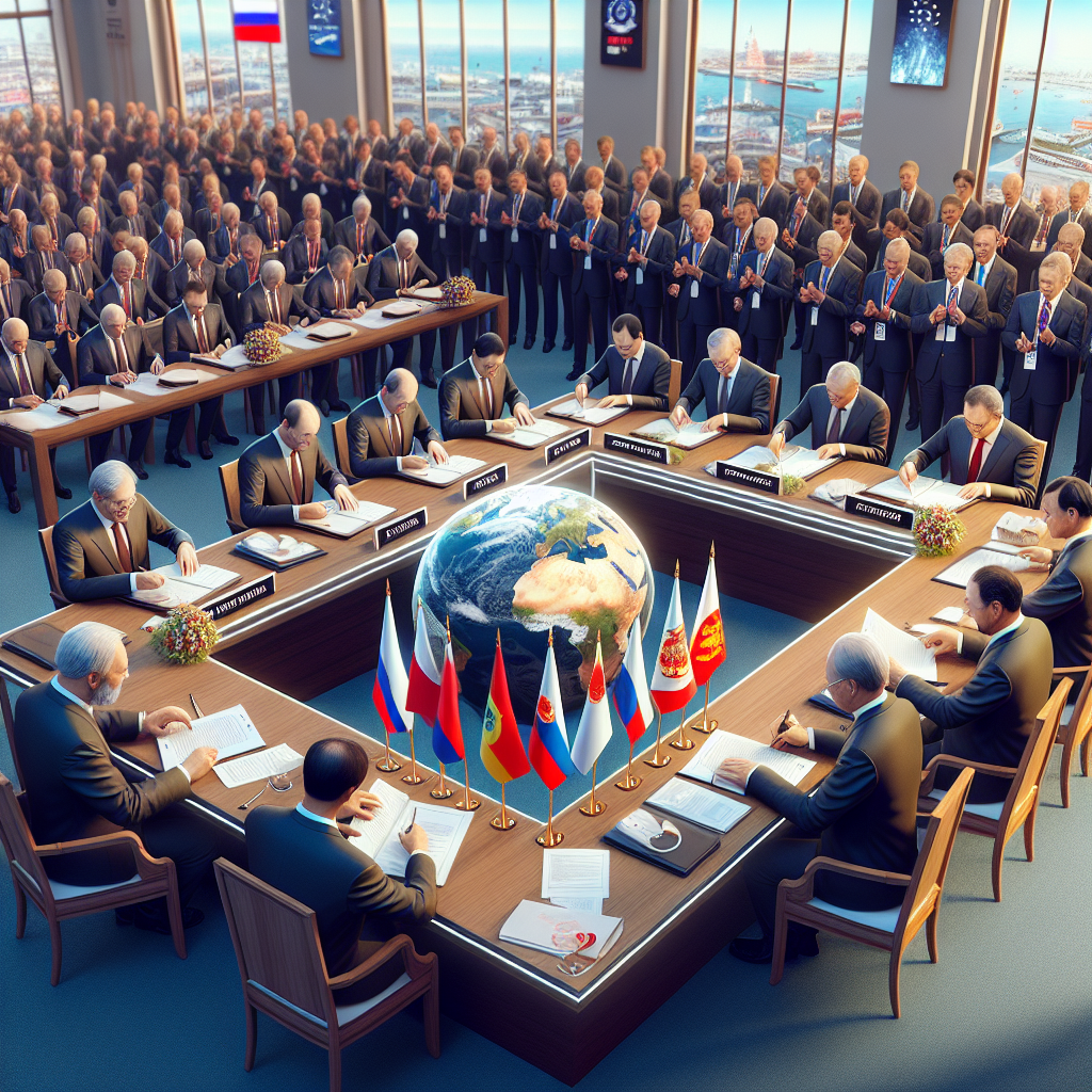 📋 Заголовок: Контракты на ПМЭФ подписаны на сумму 6,4 триллиона рублей.