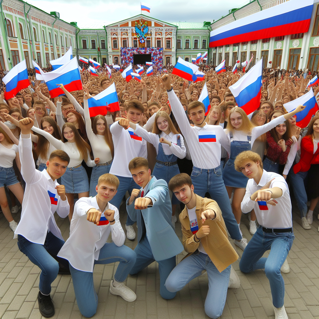 📋 Заголовок: Патриотическая акция "Россия – это мы!" в Алтайском филиале Президентской академии.