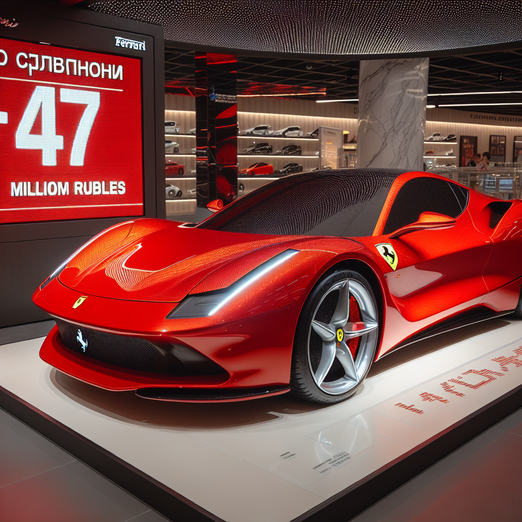 📋 Заголовок: «Феррари объявила о запуске своего первого электрического автомобиля, цена которого составила около 2,7 млн евро (47 млн рублей)».